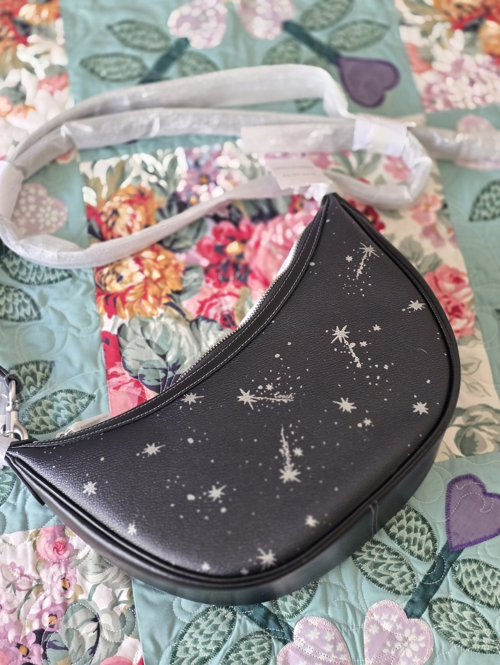 *NWT* COACH Aria Black Star Bag - Picture 4 of 13